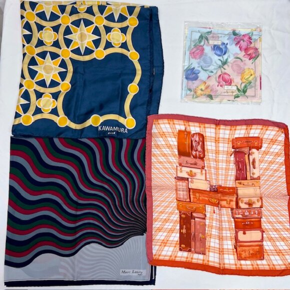 BULK SALE FOR RESALE:  14 Handkerchiefs +2 Scarf: BURBERRY-Celine-Fendi More!(#1 - Picture 8 of 16